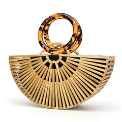 Luxury Bamboo Clutch Handbag Fashion Closet Clothing