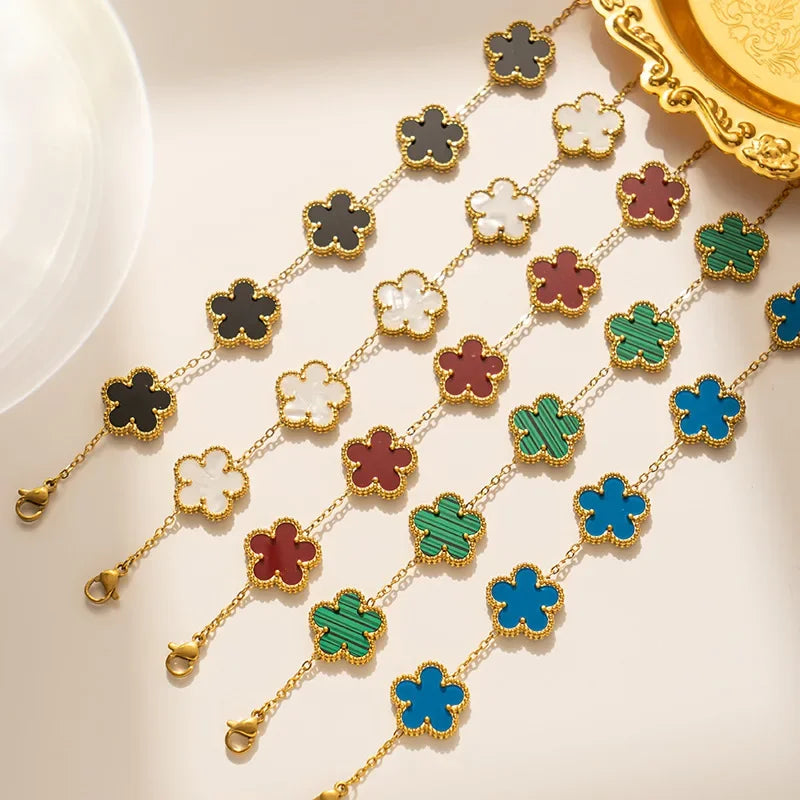 Luxury Flower Bracelets Fashion Closet Clothing