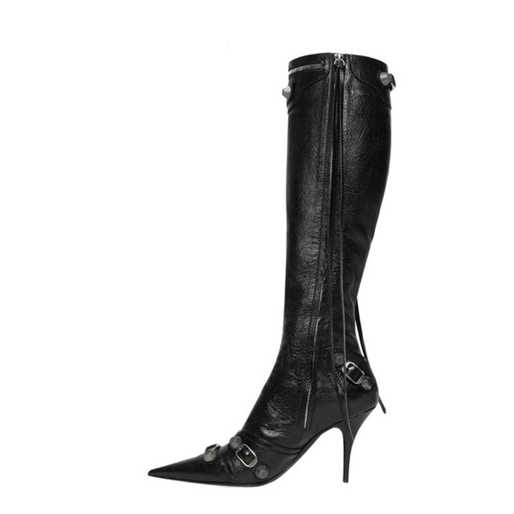 Luxury Pointed Toe Stiletto Boots Fashion Closet Clothing