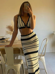 Maya Crochet Skirt Set Fashion Closet Clothing