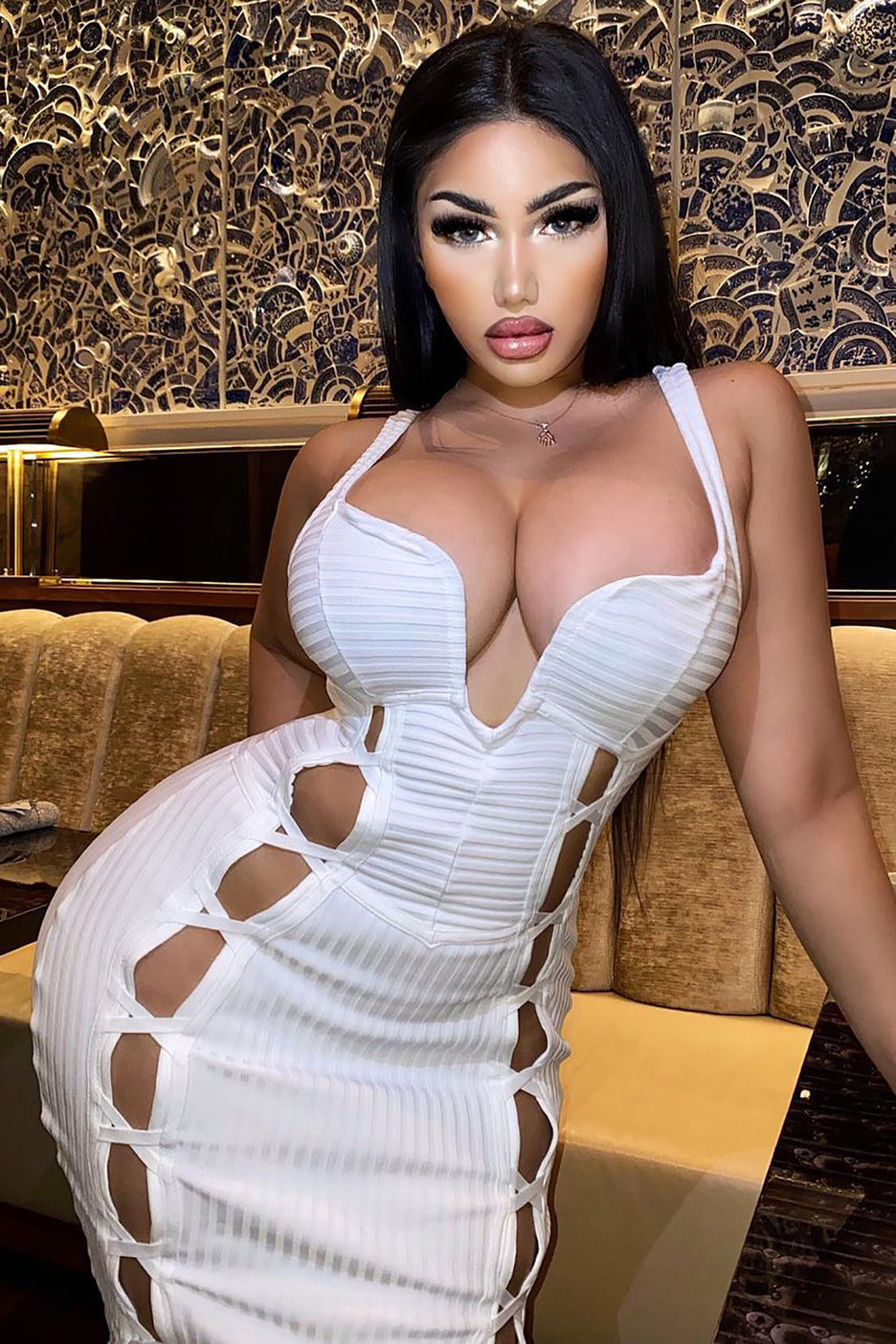 No Cuts Given Bandage Midi Dress Fashion Closet Clothing