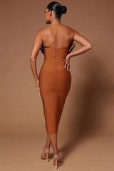 Olivia Feather Bandage Dress Fashion Closet Clothing