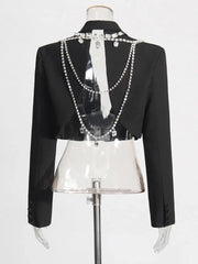 Olivia Rhinestone Bow Mini Skirt Set Fashion Closet Clothing