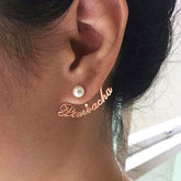 Personalized Custom Name Earrings Fashion Closet Clothing