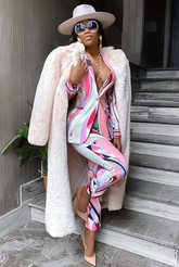 Rachel Blazer & Pants Set Fashion Closet Clothing