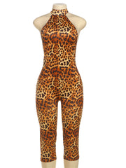 Sophie Leopard Print Romper