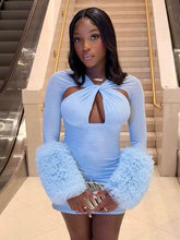 Kianda Fur Mini Dress