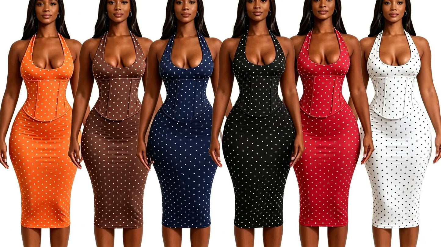 Polka Dot Corset Dress