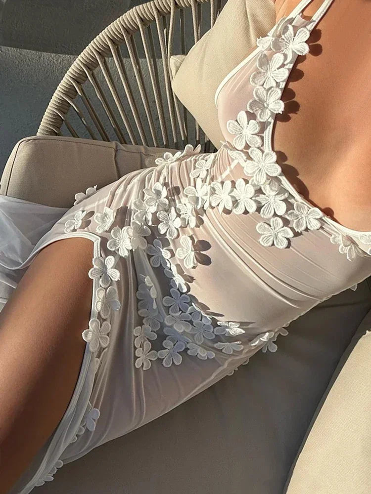 Robe longue en maille Florantina