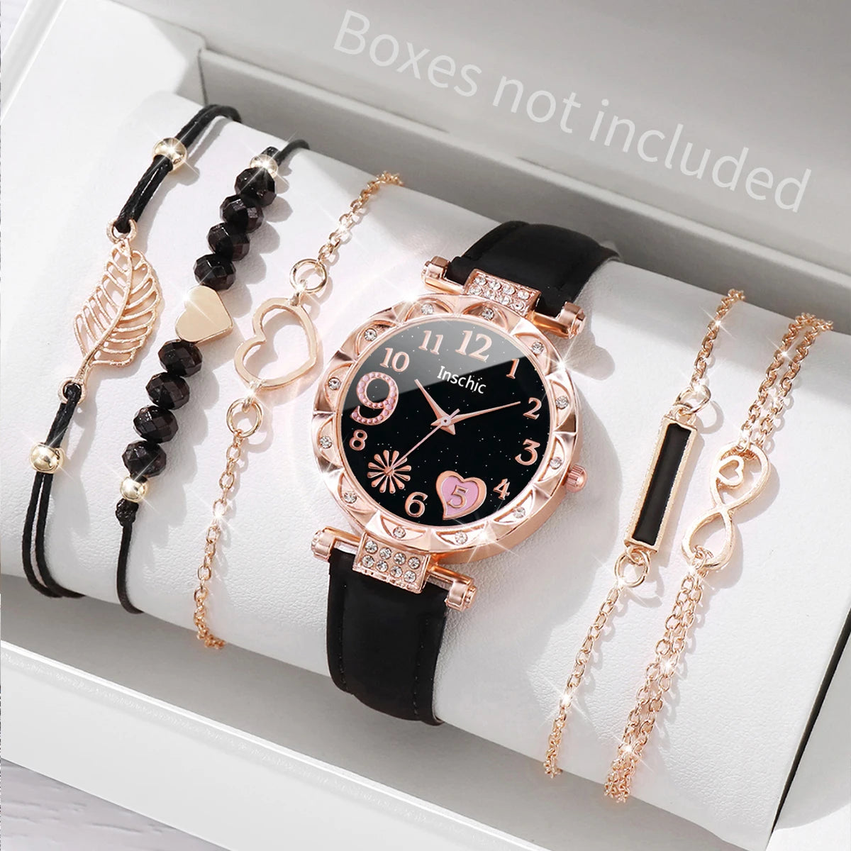 6PCS/Set Watch Bracelet Set(Without Box)
