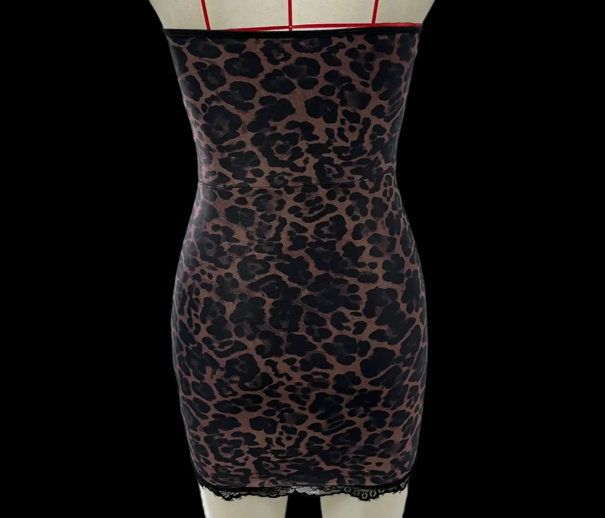 Mini-robe Pauline Leopard