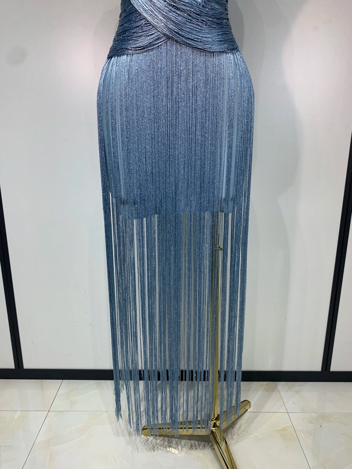 Izabella Tassel Bandage Maxi Dress