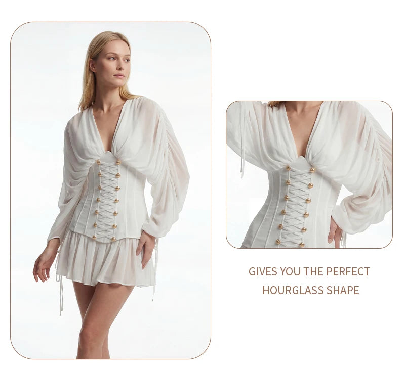 Nessa Chiffon Corset Mini Dress