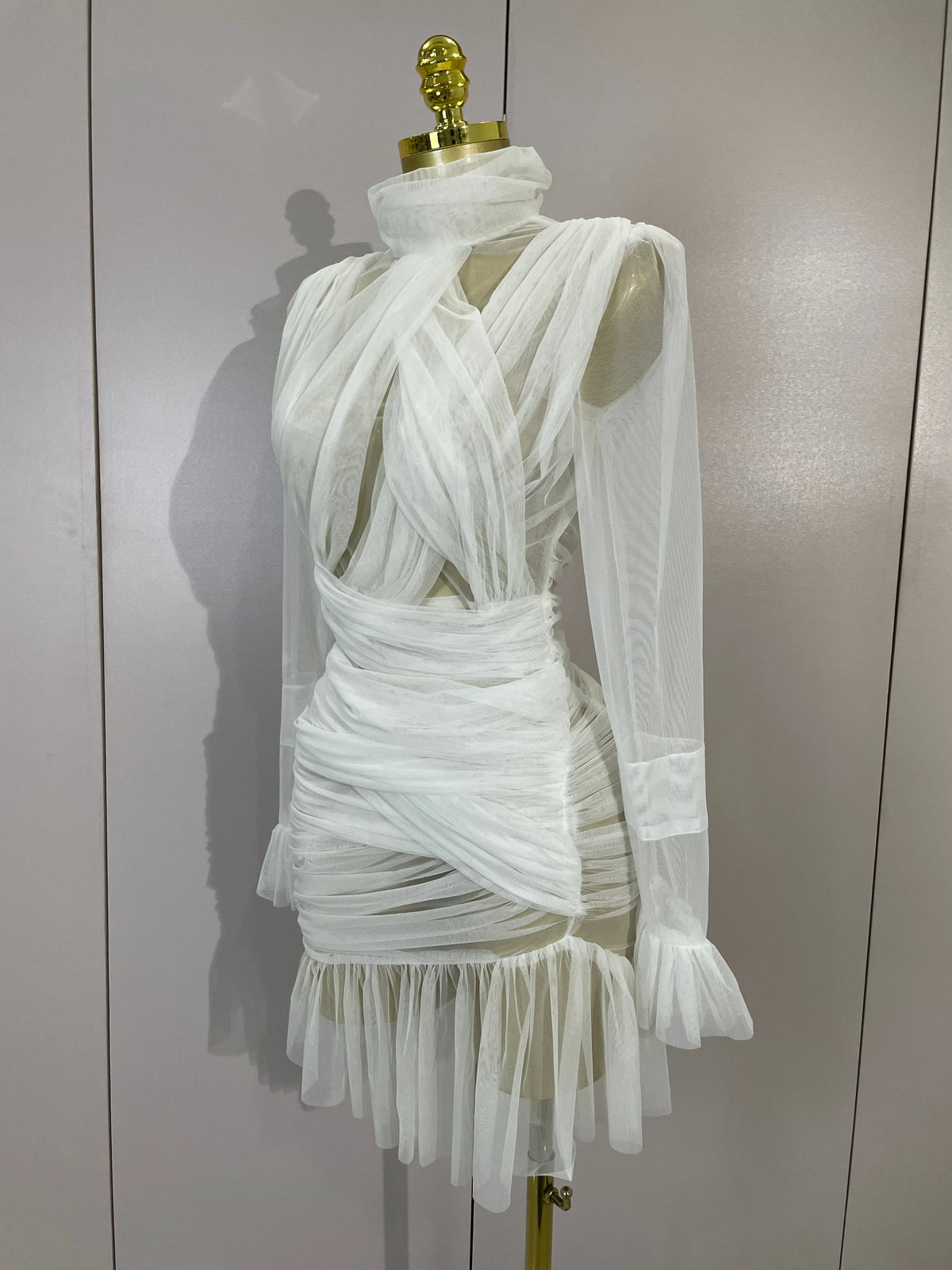 Lexina Ruffle Mini Dress