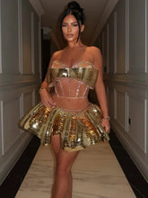 Goddess Crystal Mini Dress