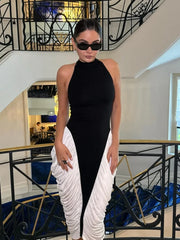 Lorie Pleated Bandage Midi Dress