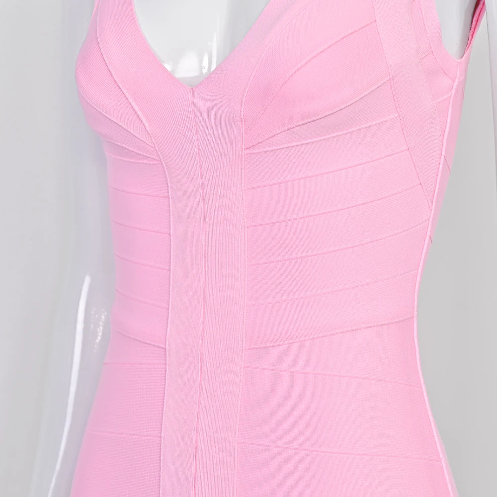Robe mini bandage moulante Carine