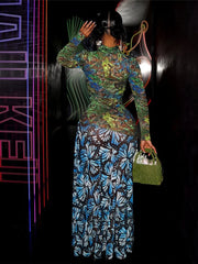 Chun Lee Turtleneck Bodycon Dress