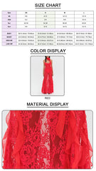 Red Cocktail Maxi Dress