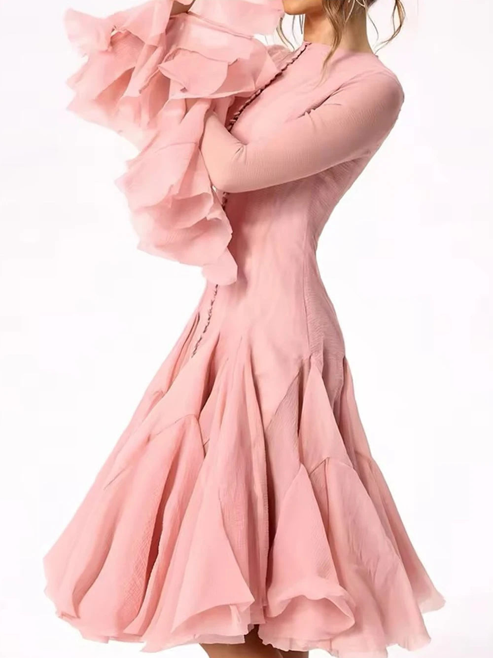 Robe midi évasée Lory Peated