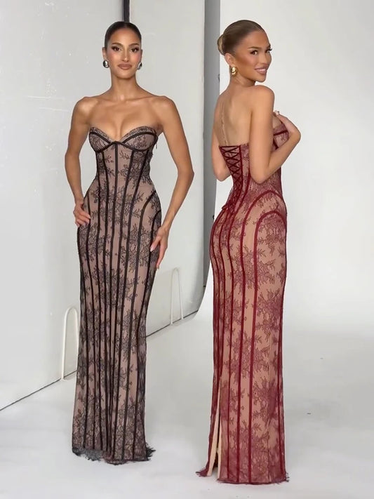 Kerry Corset Bustier Maxi Dress