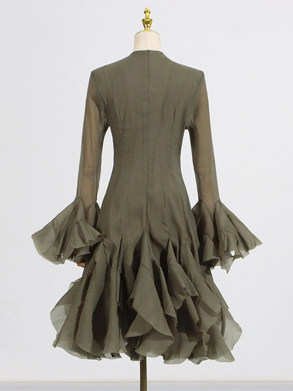 Robe midi évasée Lory Peated