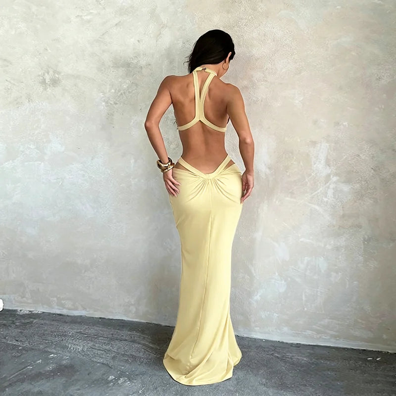 Robe longue ajourée Katrina
