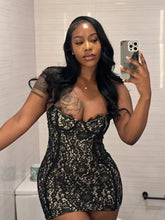 Double Lace Mini Dress