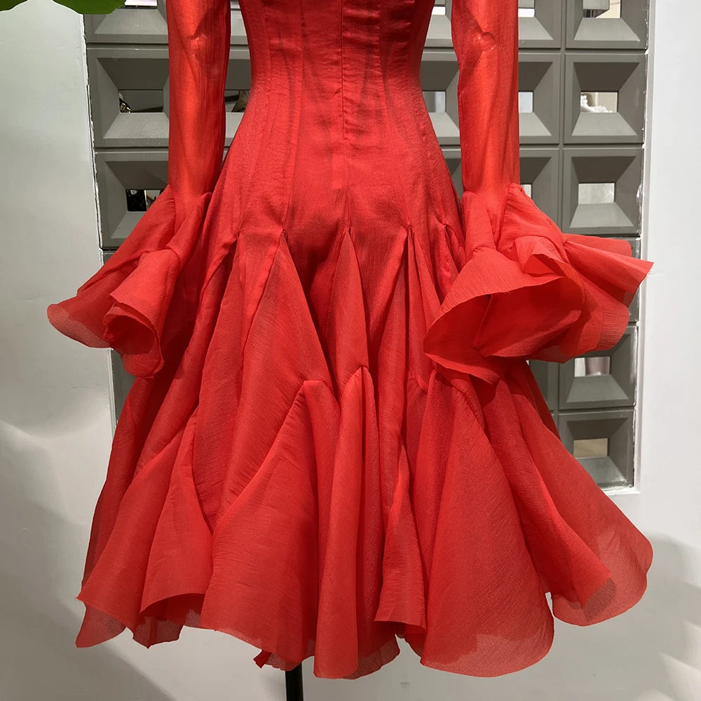 Robe midi évasée Lory Peated
