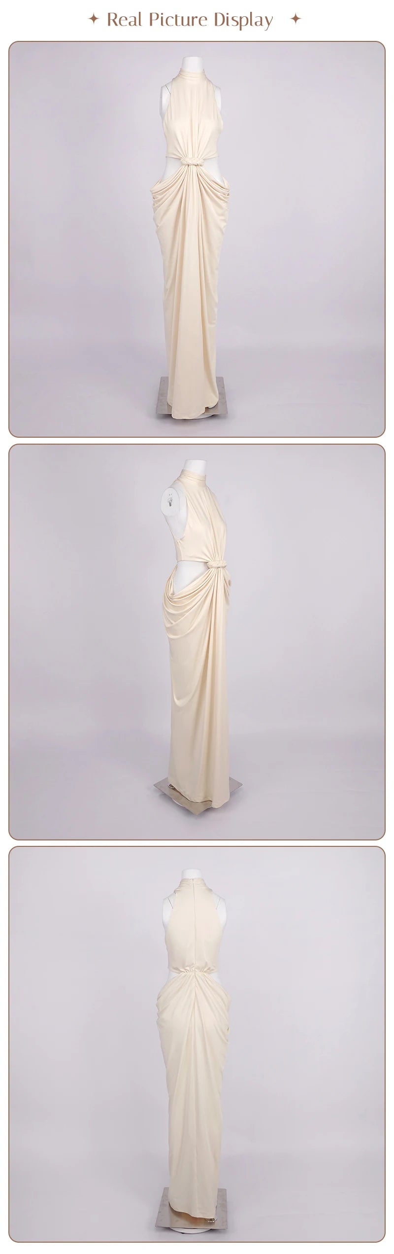 Twist-Cutout Maxi Dress
