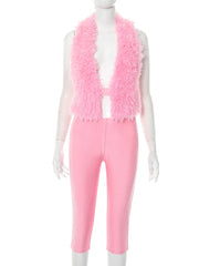 Riley Furry Short Set