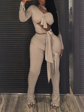 Multi Knot Flare Tassel Pants Set