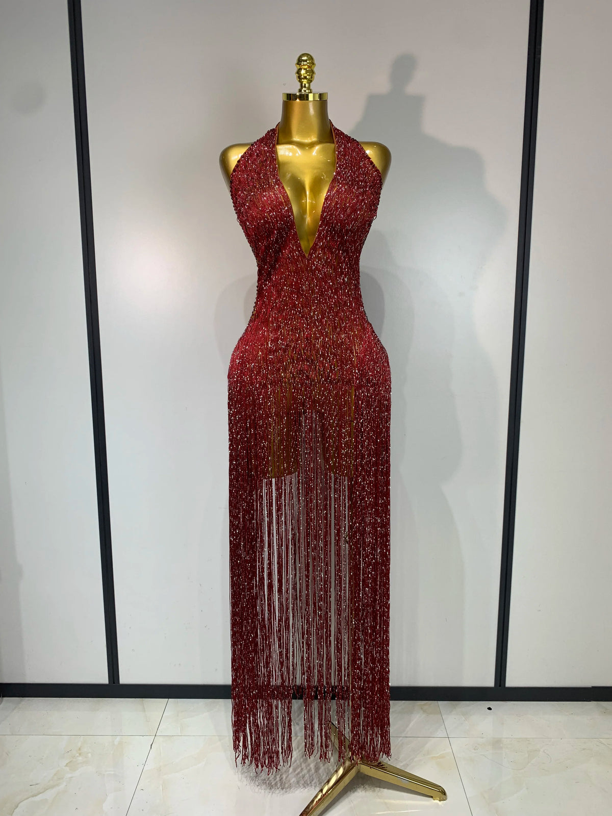 Gizel Tassel Maxi Dress