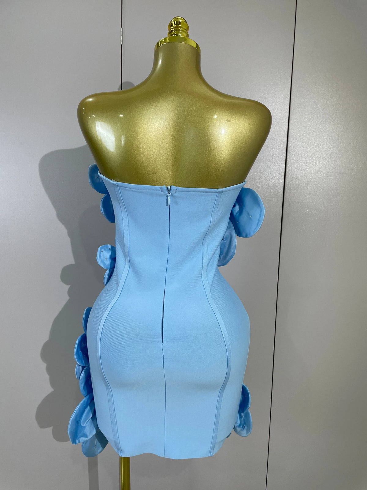 Luxe Chic Flower Bandage Mini Dress