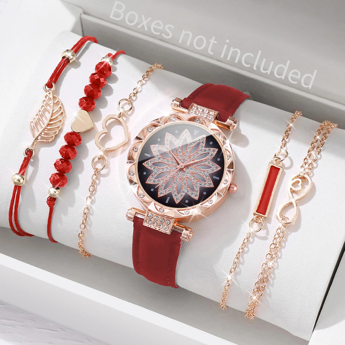 6PCS/Set Watch Bracelet Set(Without Box)