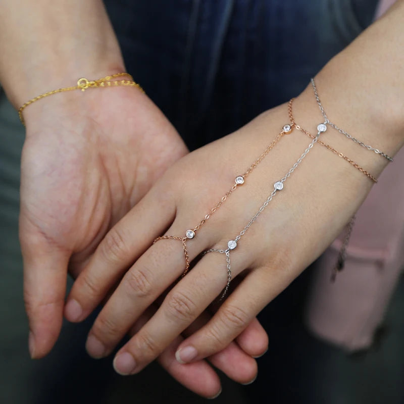 Charm Ring Wrist Bracelet