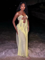 Nina Ruched Maxi Dress