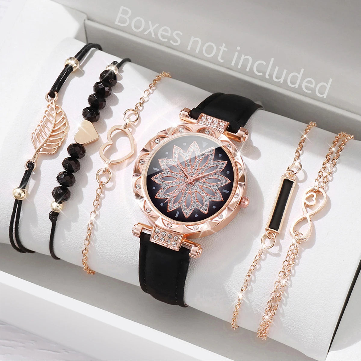 6PCS/Set Watch Bracelet Set(Without Box)