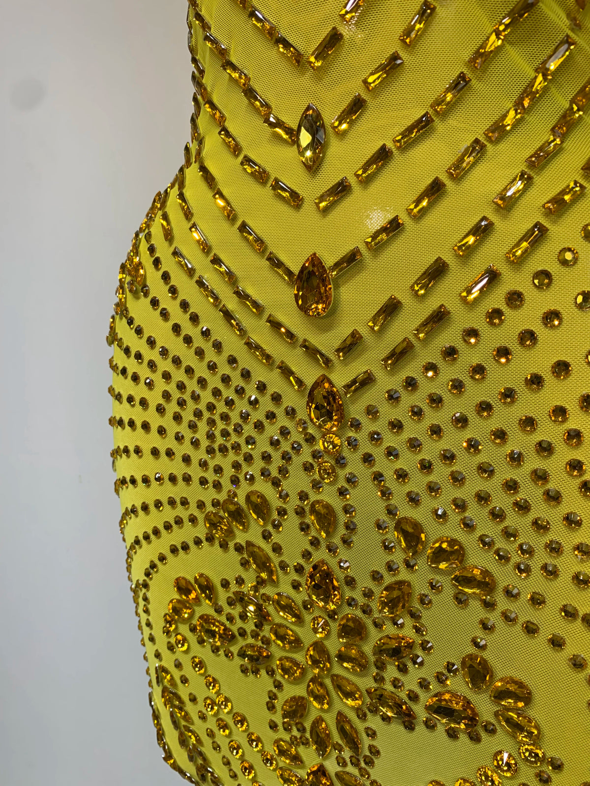 Frankie Rhinestones Mesh Dress