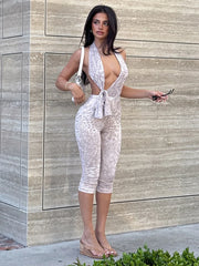 Evelyn Serpentine Print Jumpsuit