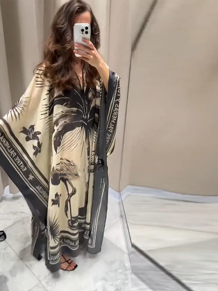 Robe plissée kimono