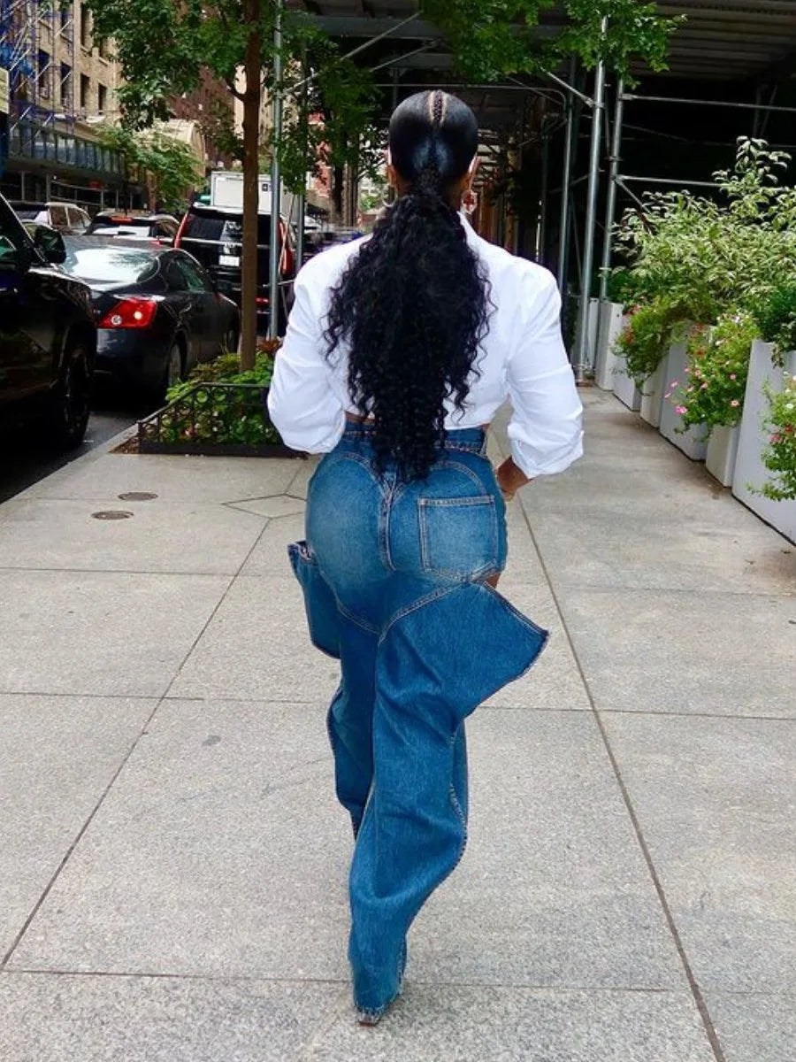 Jeans vintage ouverts