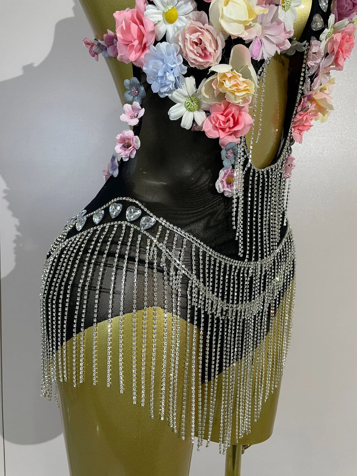Luxe Flower Mesh Bodysuit