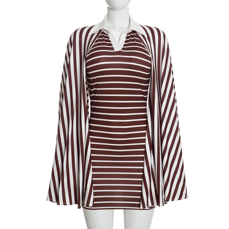 Alissa Striped Mini Dress