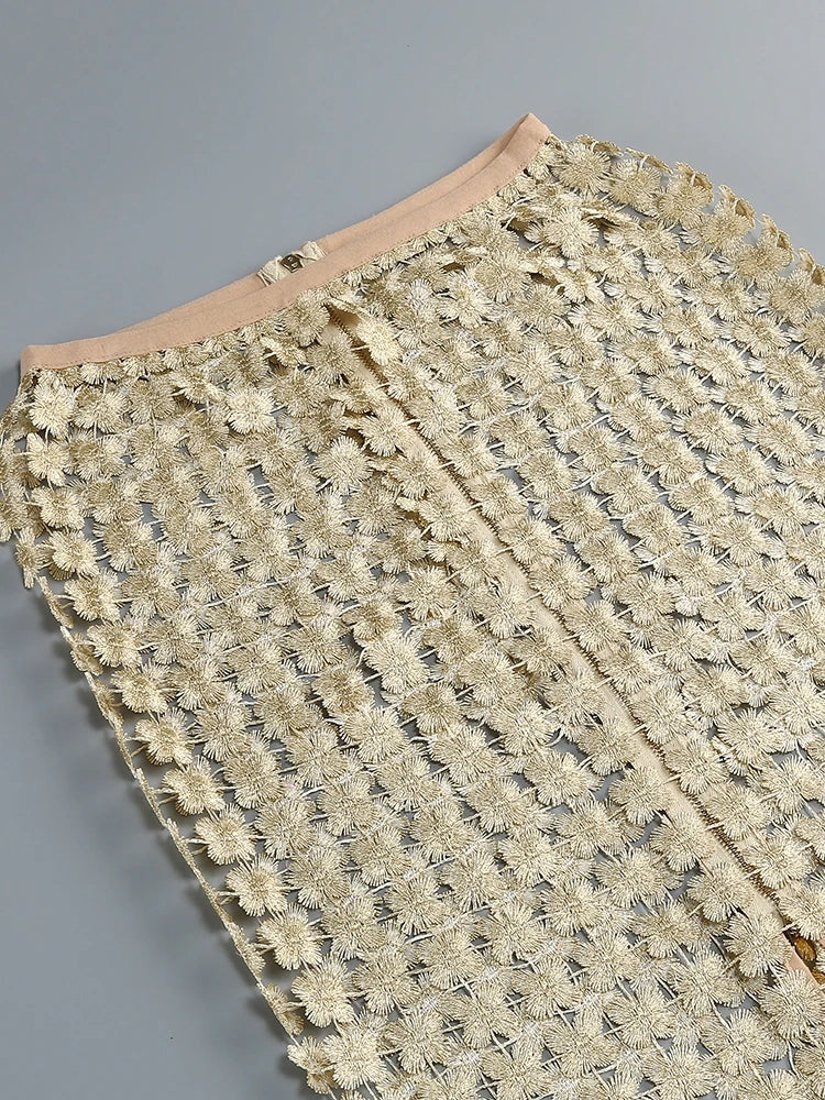Ensemble jupe en satin