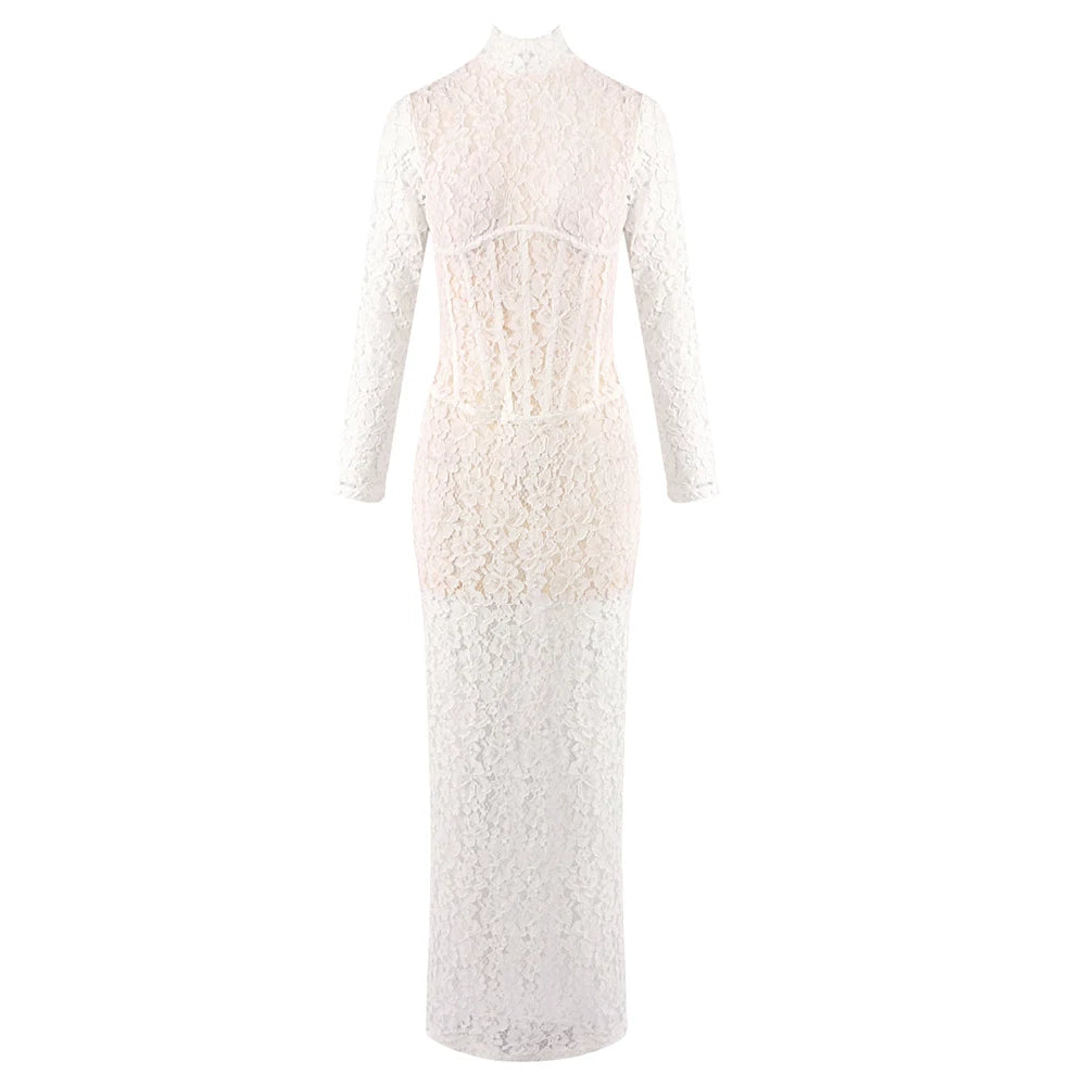 Robe longue corset Eleeza