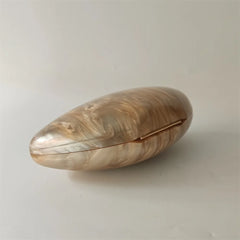 Shell Pearl Marble Clutch Purse