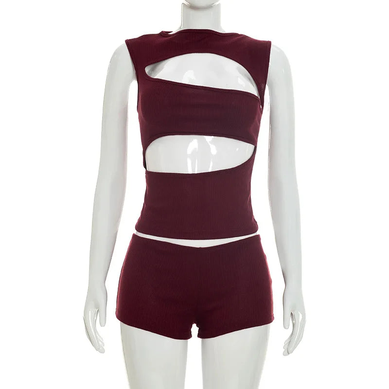 Mercilia Cropped Short Set