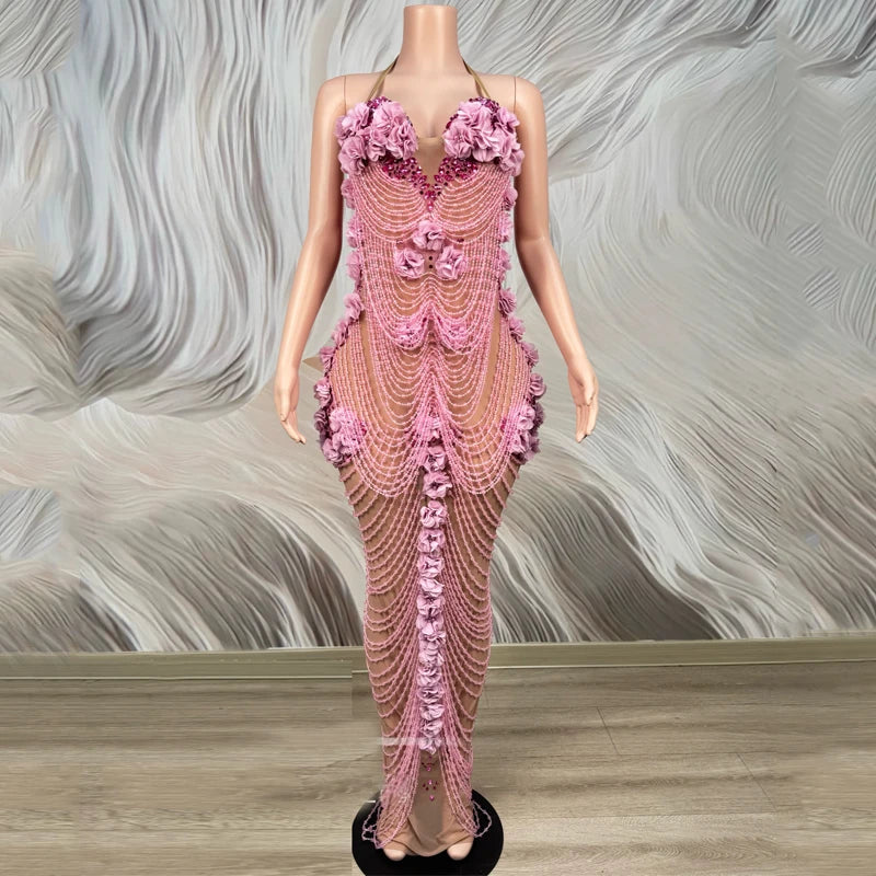 Robe longue Bloom Pearl