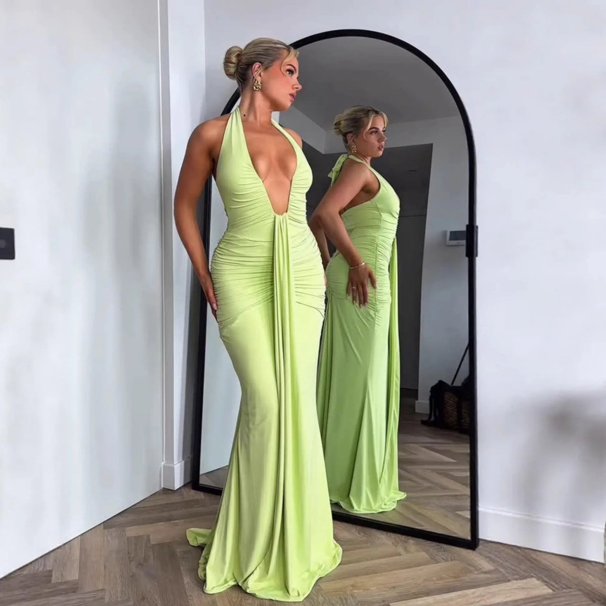 Alexa Ruched Bodycon Dress